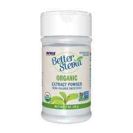 Now Stevia Better Extract Organic Powder Sweetener 28gm