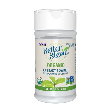 Now Stevia Better Extract Organic Powder Sweetener 28gm