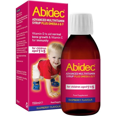 Abidec Multivitamin Syrup With Omega 6 & 9 150ml  (1-5 Years)