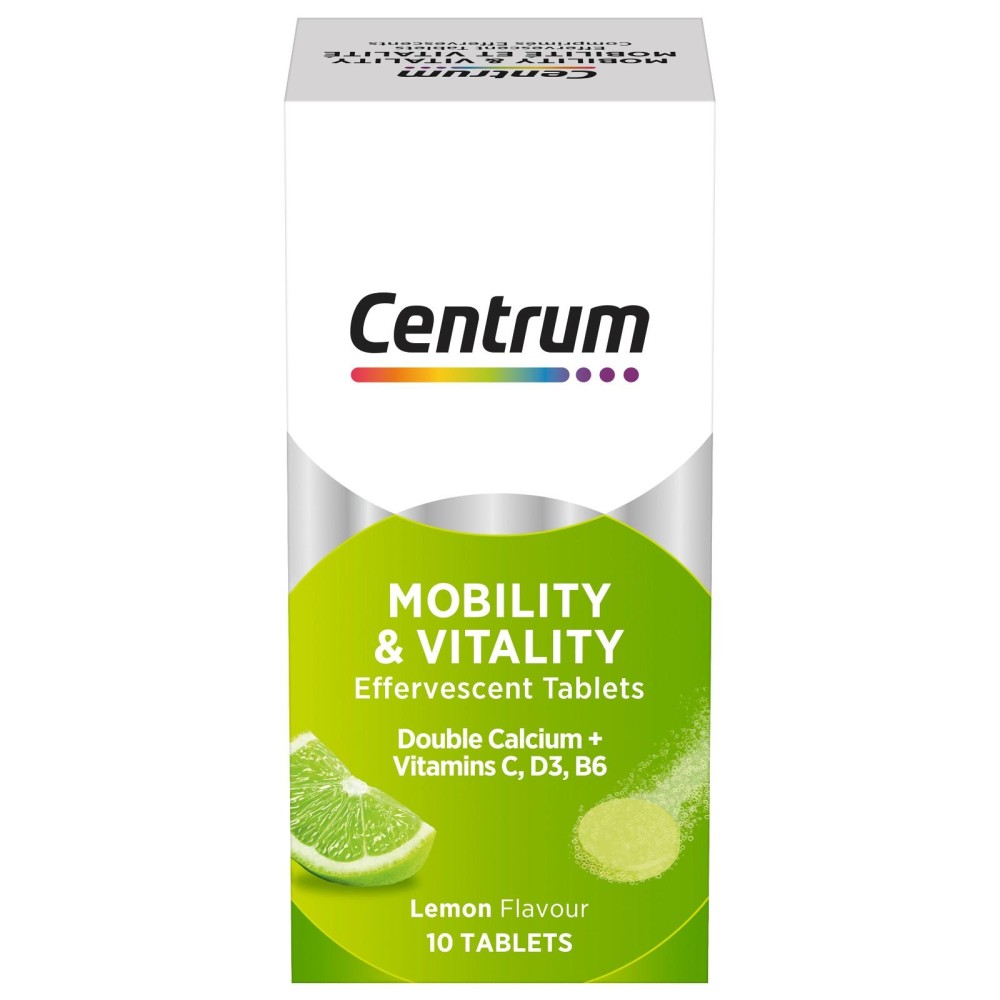 Centrum Mobility Effervescent Tabs 10s Lemon Flavour