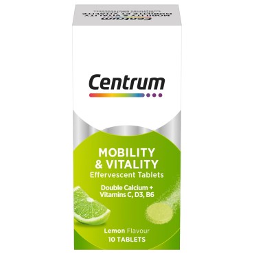 Centrum Mobility Effervescent Tabs 10s Lemon Flavour