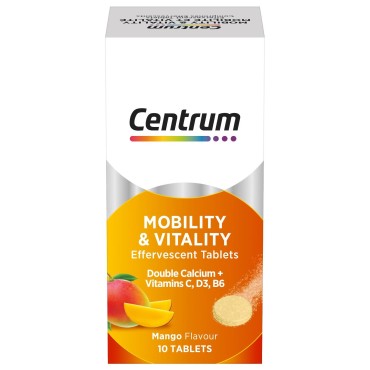 Centrum Mobility Effervescent Tabs 10s Mango Flavour