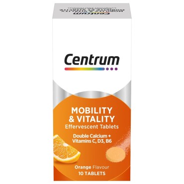 Centrum Mobility Effervescent Tabs 10s Orange Flavour