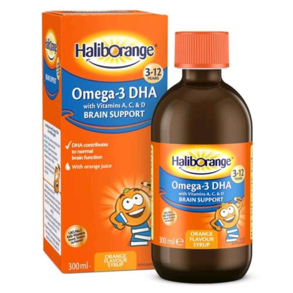 Haliborange Omega-3 DHA With Vitamins A, C & D 300ml