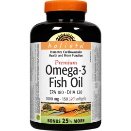 Holista Omega 3 1200mg Burp Free Softgels 120's