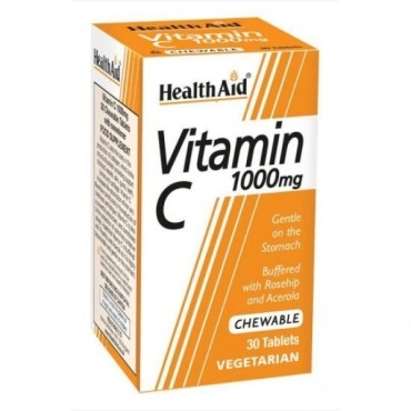 Health Aid Vitamin C Chewable 1000mg Tablets 30's