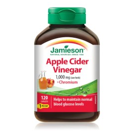 Jamieson Apple Cider Vinegar + Chromium Caplets 120's