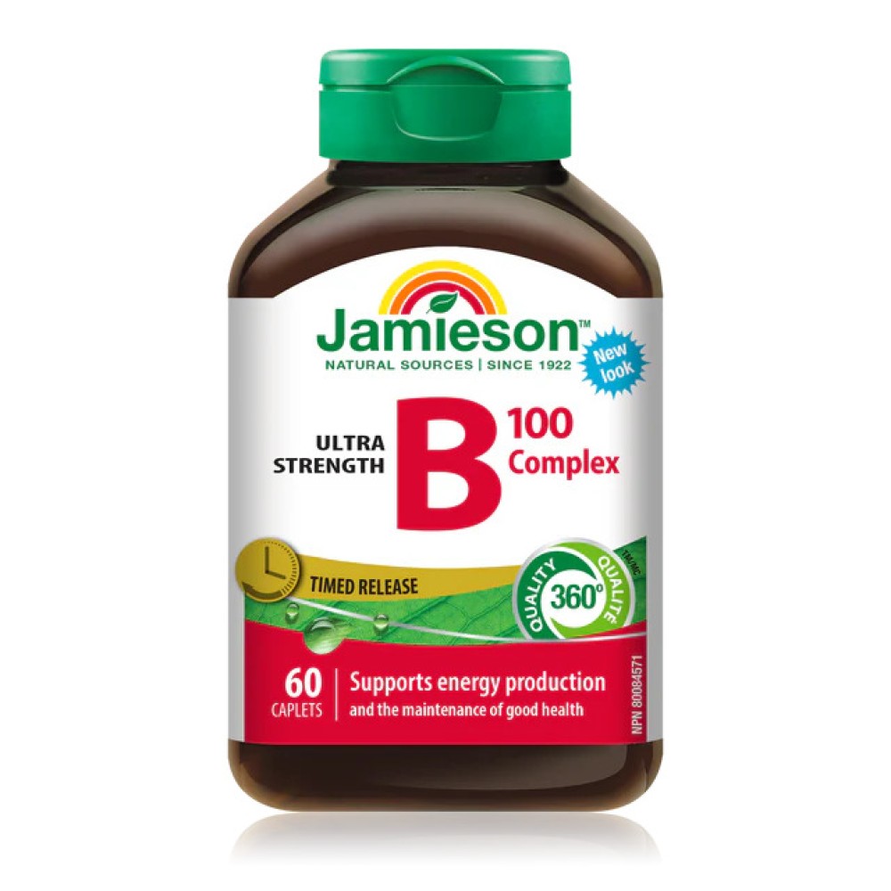 Jamieson Vitamin B Complex 100mg Caplets 60's