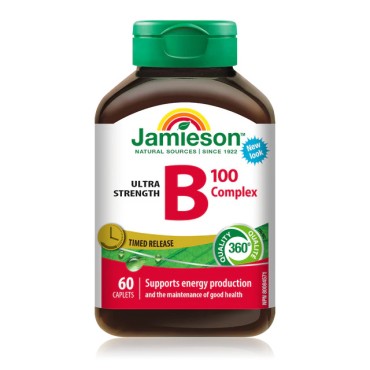 Jamieson Vitamin B Complex 100mg Caplets 60's