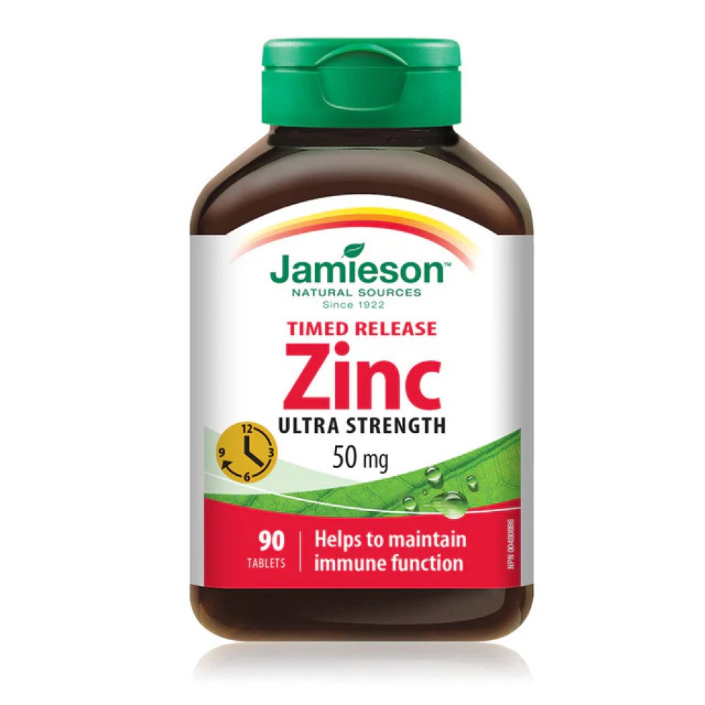 Jamieson Zinc 50mg Tablets 100's