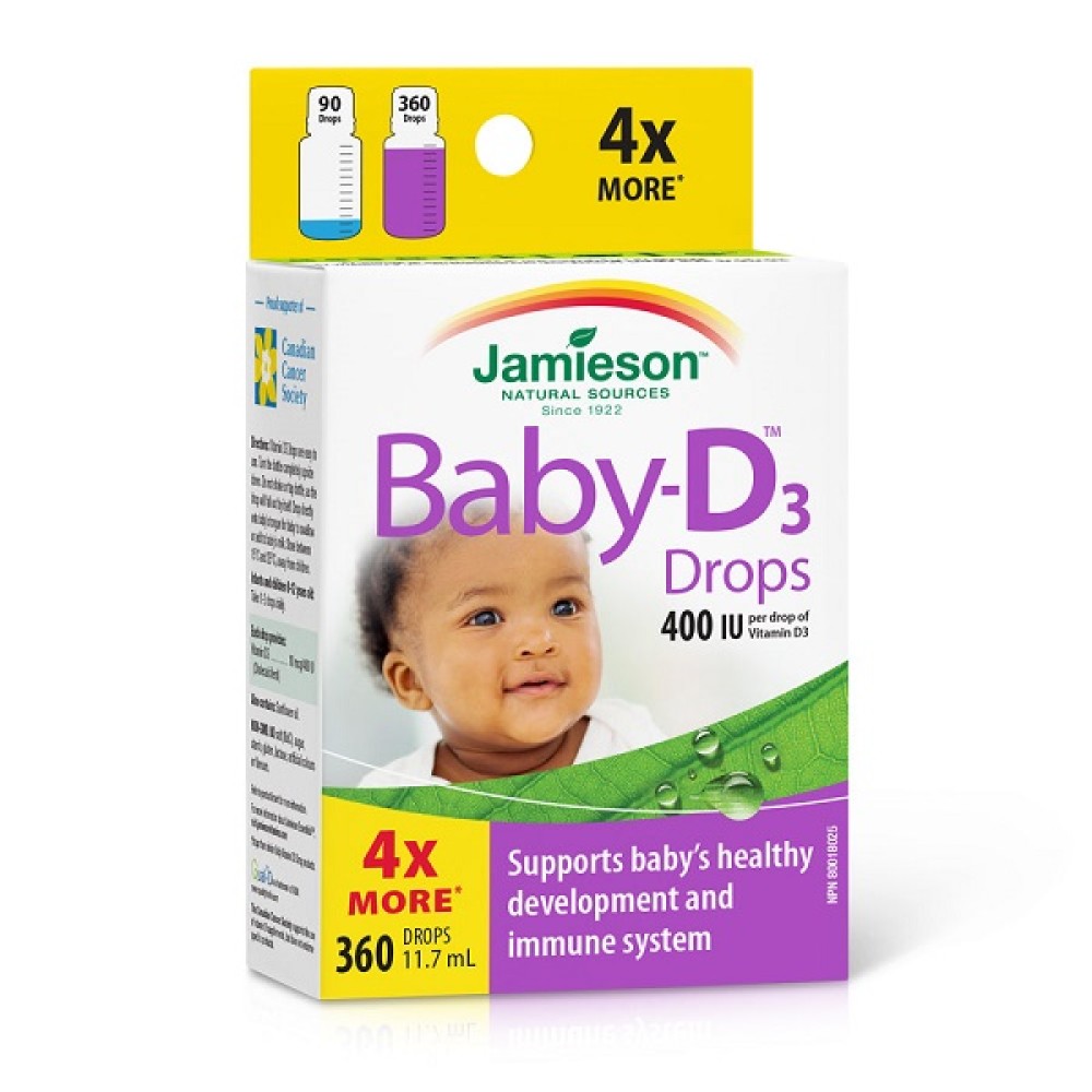 Jamieson Baby Vitamin D3 Drops For Infants 360 Drops