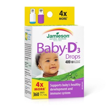 Jamieson Baby Vitamin D3 Drops For Infants 360 Drops