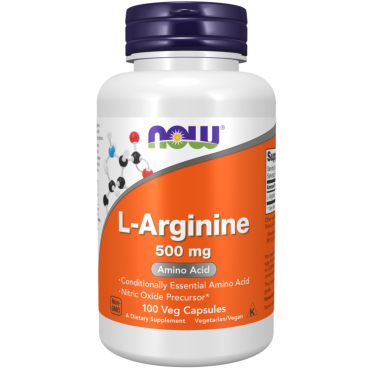 Now L Arginine 500mg Caps 100's