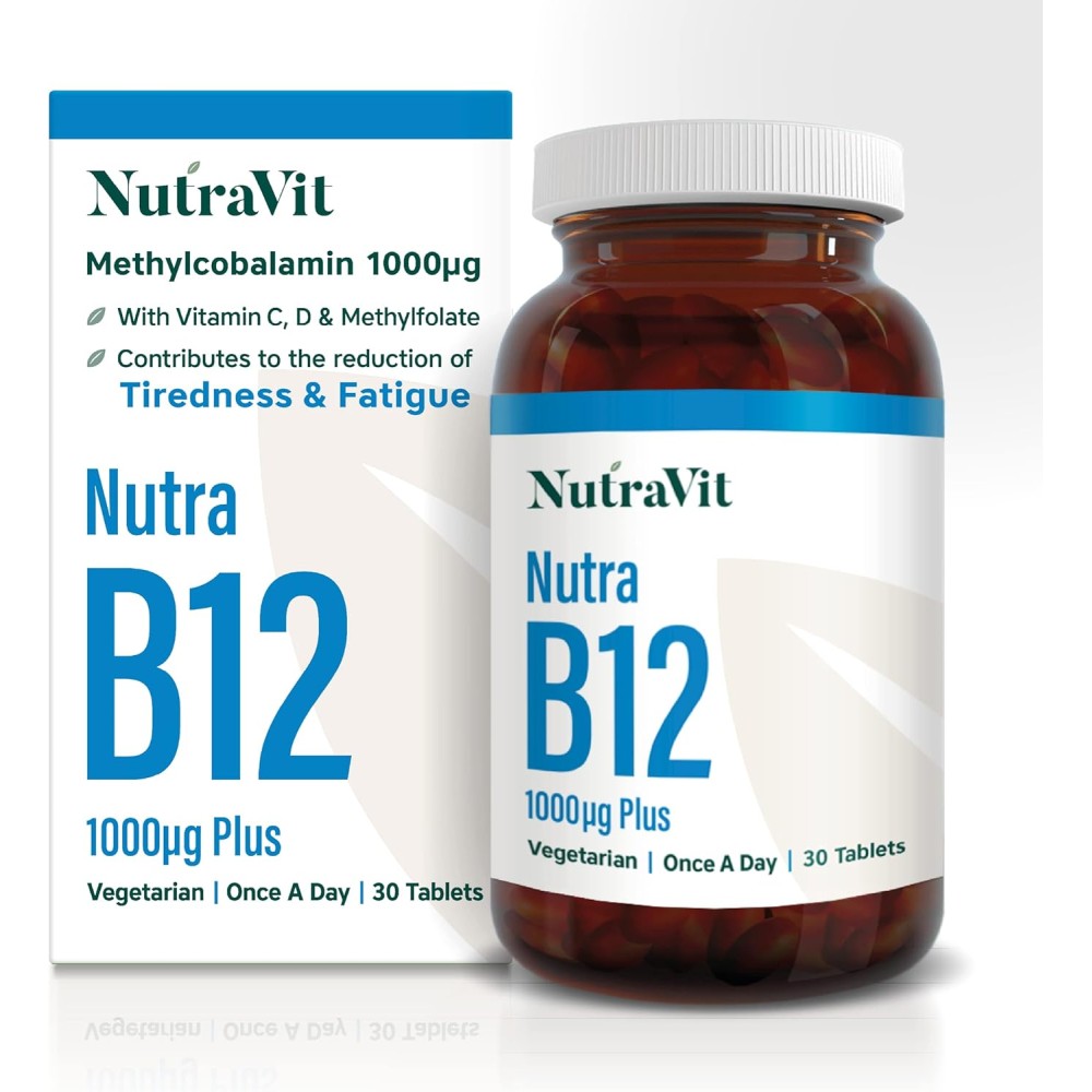 NutraVit Vitamin B12 Plus 1000ug 30 Tablets