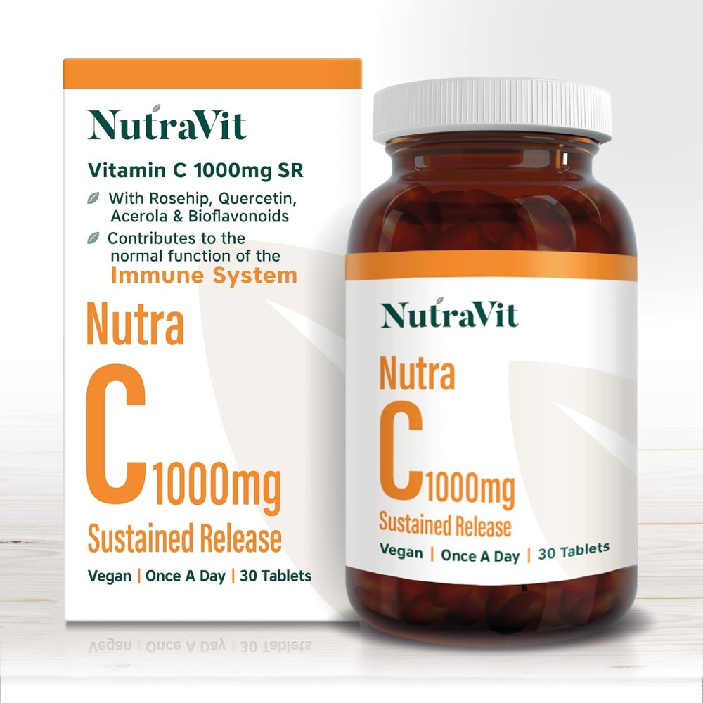 NutraVit Vitamin C 1000mg Sustained Release 30 Tablets