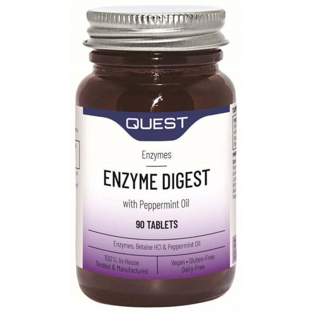 Quest Enzyme Digest With Peppermint Oil 90's