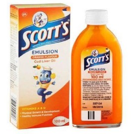 Scotts Emulsion Cod Liver Oil Orange Flavour 100ml