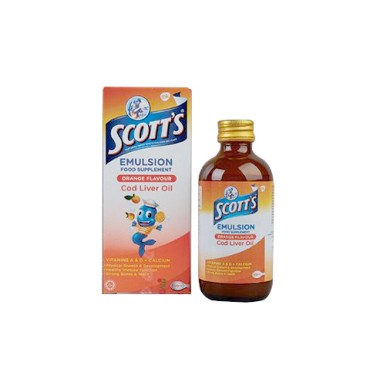 Scotts Emulsion Cod Liver Oil Orange Flavour 200ml