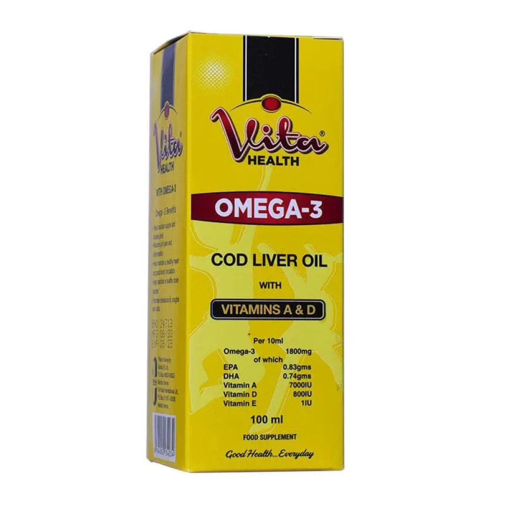 Vitahealth Omega 3 Cod Liver Oil 100ml