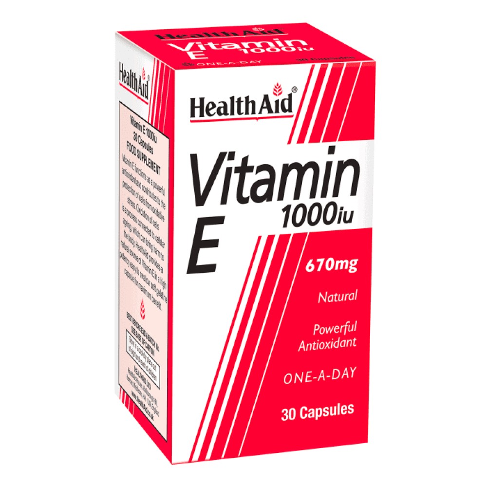 Health Aid Vitamin E 1000iu Capsules 30's