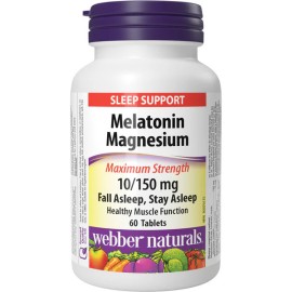 Webber Naturals Melatonin 10mg / Magnesium 150mg Tablets 60's