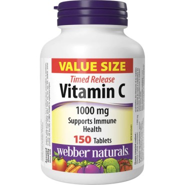 Webber Naturals Vitamin C 1000mg Time Release Tablets 150's