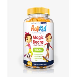 Actikid Magic Beans Multi-Vitamin Vegan Tropical Twist 60