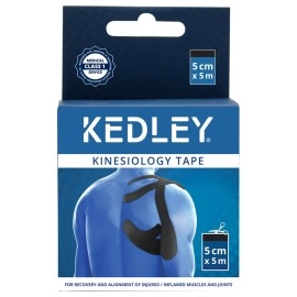 Kedley Kinesiology Tape (5cm x 5m) Black