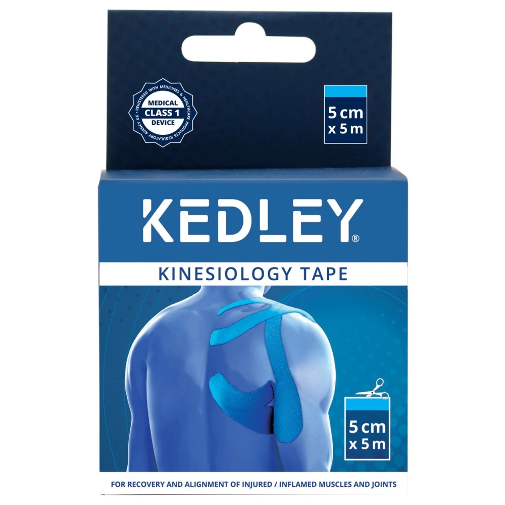 Kedley Kinesiology Tape (5cm x 5m) Blue