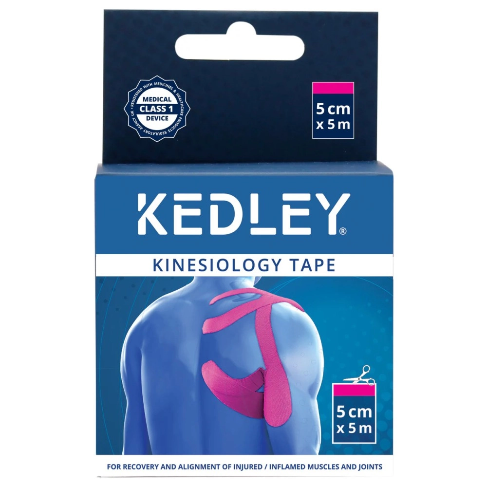 Kedley Kinesiology Tape (5cm x 5m) Pink