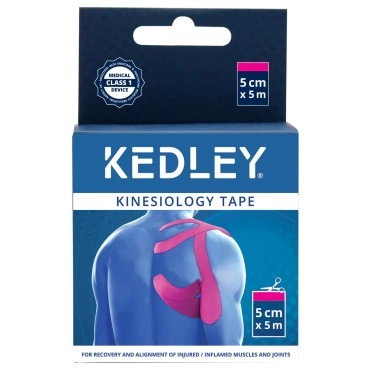 Kedley Kinesiology Tape (5cm x 5m) Pink