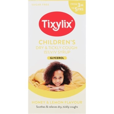 Tixylix Children's Dry & Tickly Cough Syrup Honey & Lemon Flavour 100ml