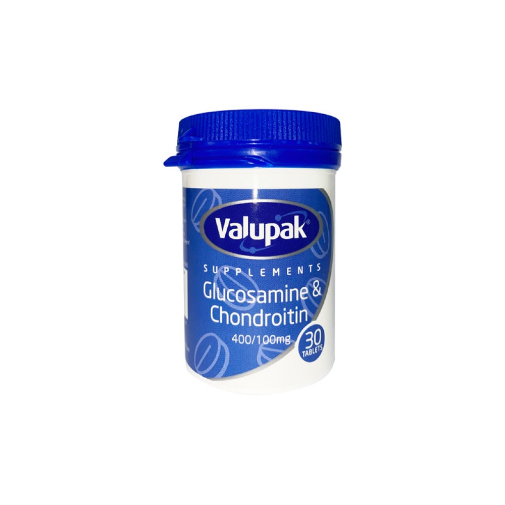 Valupak Glucosamine 400mg & Chondrotin 100mg  Tablets 30's