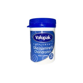 Valupak Glucosamine 400mg & Chondrotin 100mg  Tablets 30's