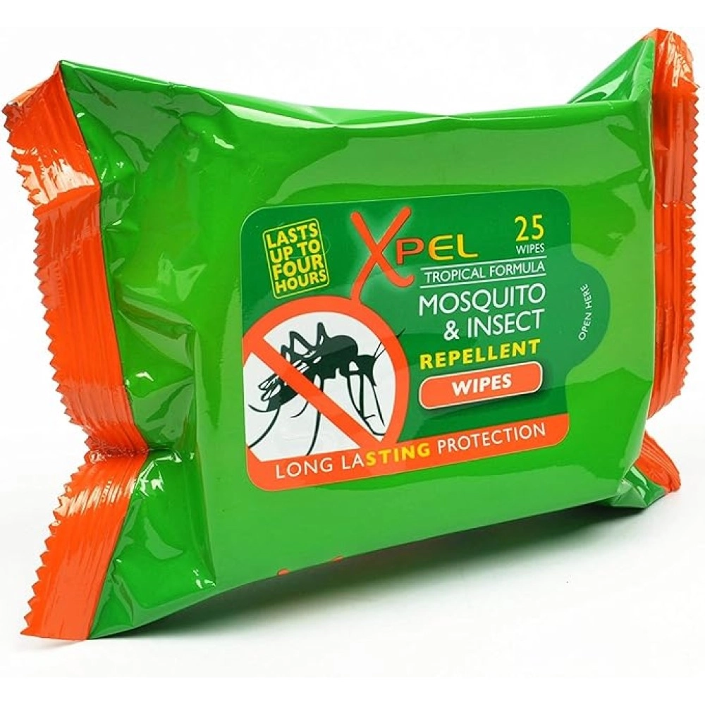 Xpel Topical Formula Mosquito & Insect Repellent Wipes 25's