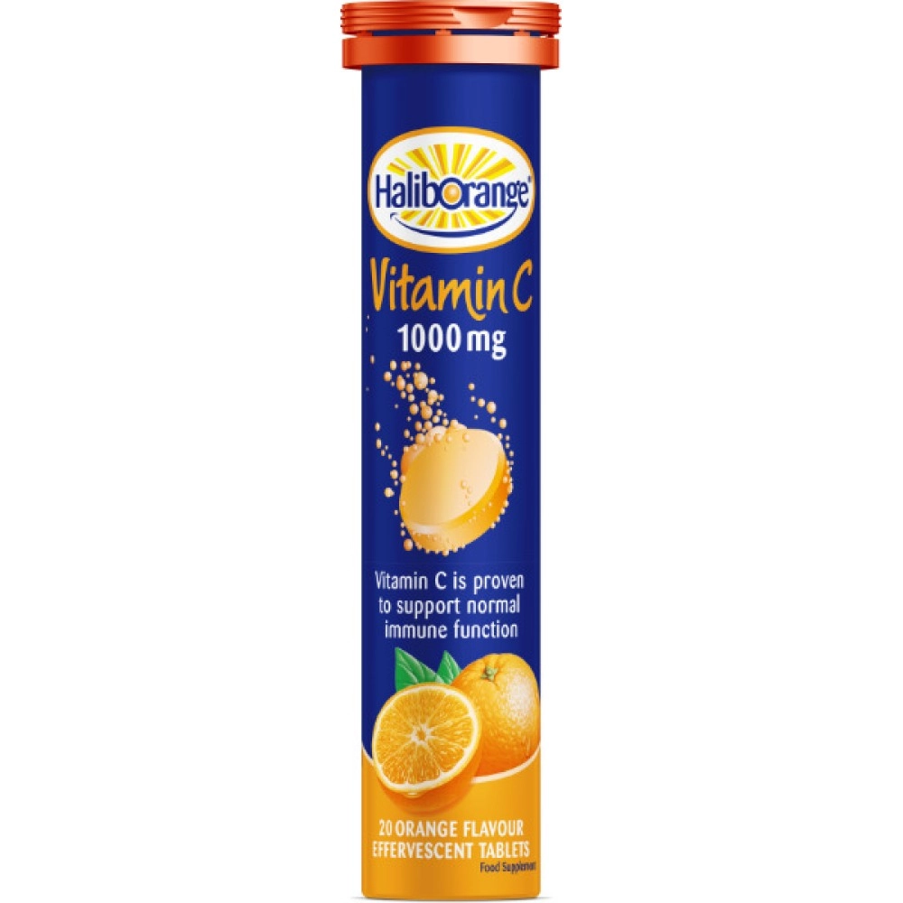 Haliborange 1000mg Vitamin C 1000mg Effervescent Tablets Orange