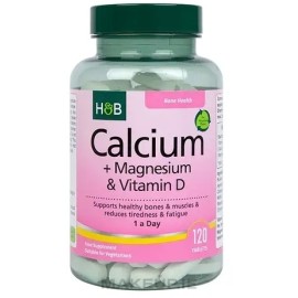 H & B Calcium + Magnesium & Vitamin D Tablets 120's