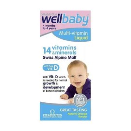 Wellbaby Multivitamin Liquid 4m - 4yrs 150ml