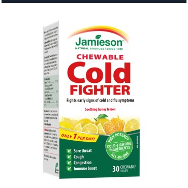Jamieson Cold Fighter Chewable Tablets 30,s