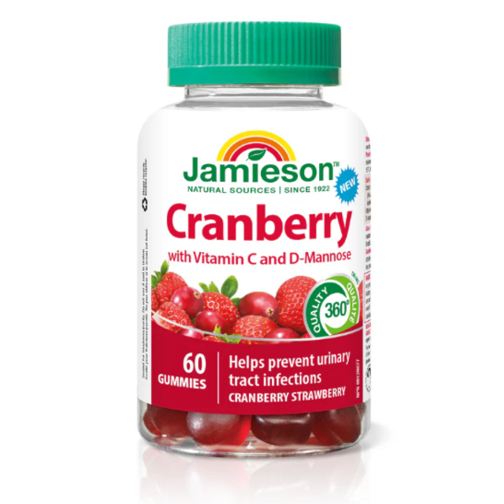 Jamieson Cranberry Vitamin C & D Gummies 60'S