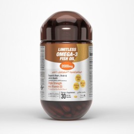 Limitless Omega 3- Fish Oil 200mg CXapsules 30's