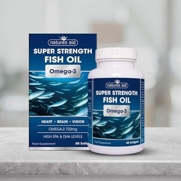 Nature's Aid Super Strength Omega 3 (1200mg Fish Oil) 60's