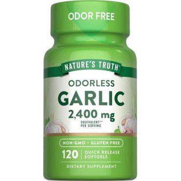 Nature's Truth Odorless Garlic 2400mg Softgels 120's