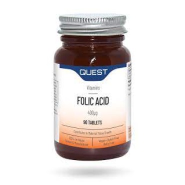 Quest Folic Acid 400mcg 90's