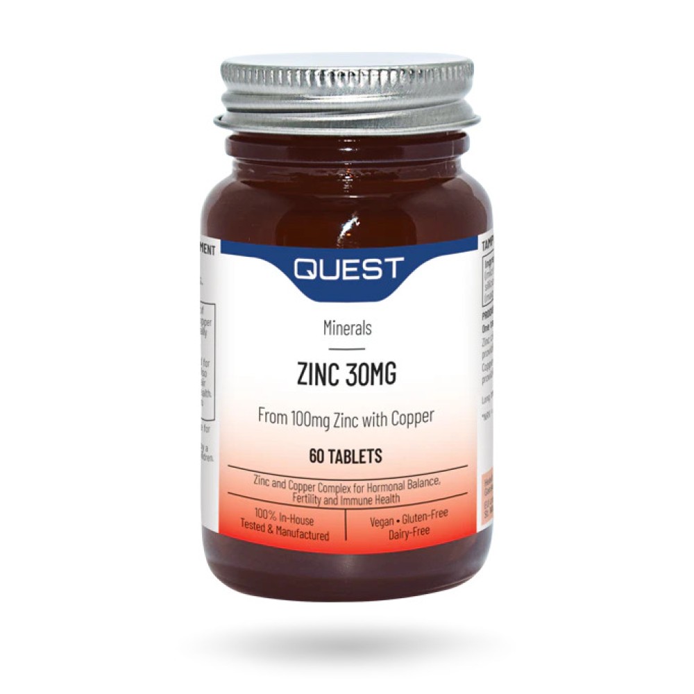 Quest Zinc Citrate 30mg Plus Copper 15mg 30's