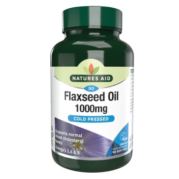 Nature's Aid Flaxseed Oil 1000mg Cold Pressed) 90's