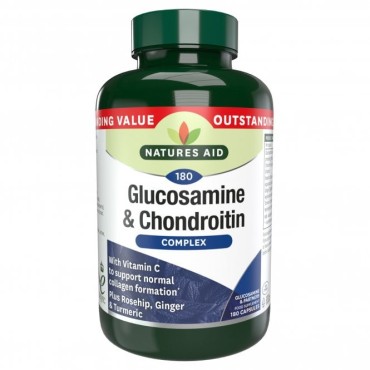 Nature's Aid Glucosamine & Chondroitin Complex w/ Ginger & Tumeric 90's