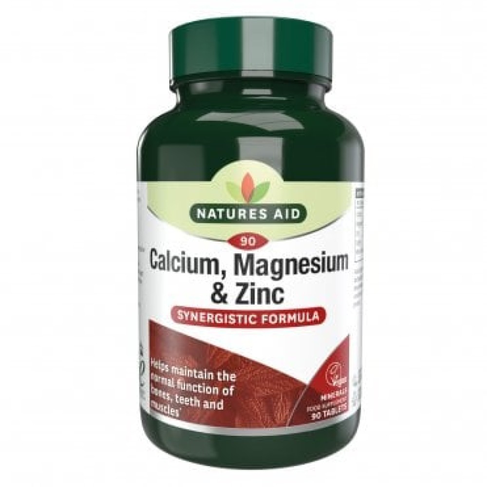 Nature's Aid Calcium, Magnesium & Zinc 90's