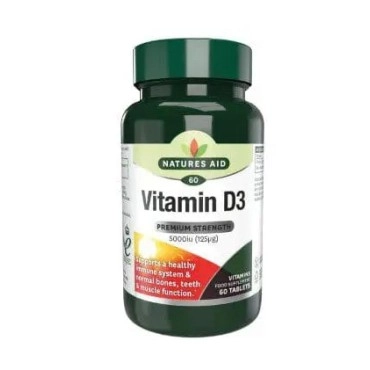 Nature's Aid Vitamin D3 5000iu Tabs 60's