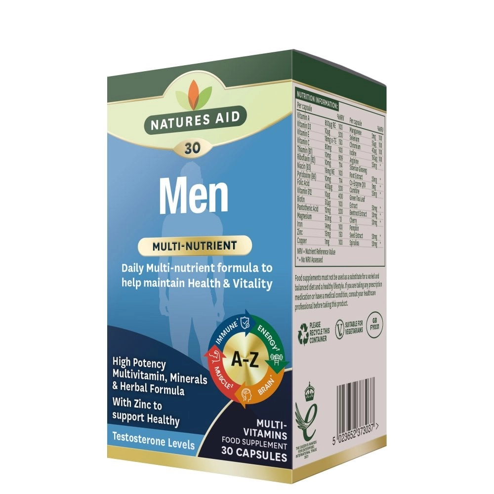 Nature's Aid Men's Multivitamin & Minerals 30's